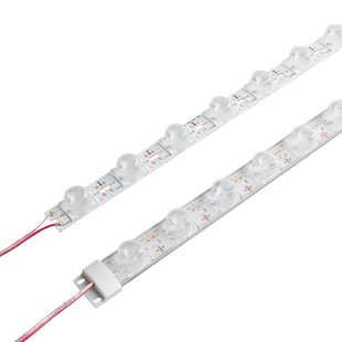 灯箱灯条侧光y源灯12v双面软膜对射硬灯带3030漫反射高亮聚光透镜