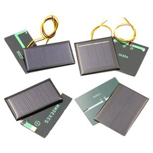 太阳能滴胶板多晶太阳能电池板12V5V6V充电池发电板DIY光伏板折叠