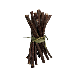 天然磨牙苹果枝兔子龙猫仓鼠豚鼠磨牙棒甜竹木瓜茎耐啃咬健康零食