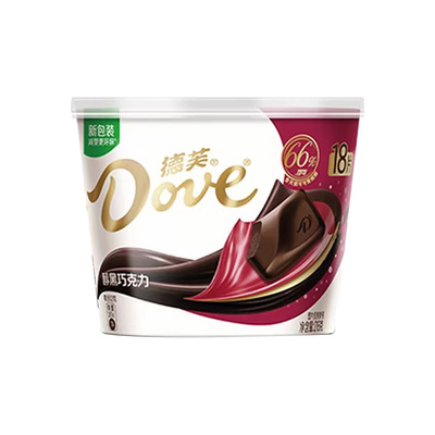 德芙醇黑巧克力碗装香浓黑巧