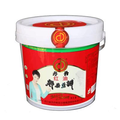 丹丹红油豆瓣8斤绿箱免剁打细餐饮批发川菜调味酱郫县特产家用