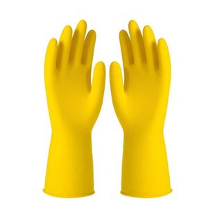 南洋乳胶手套家用防水耐磨加长厨房家务洗碗劳保防护专用胶手套