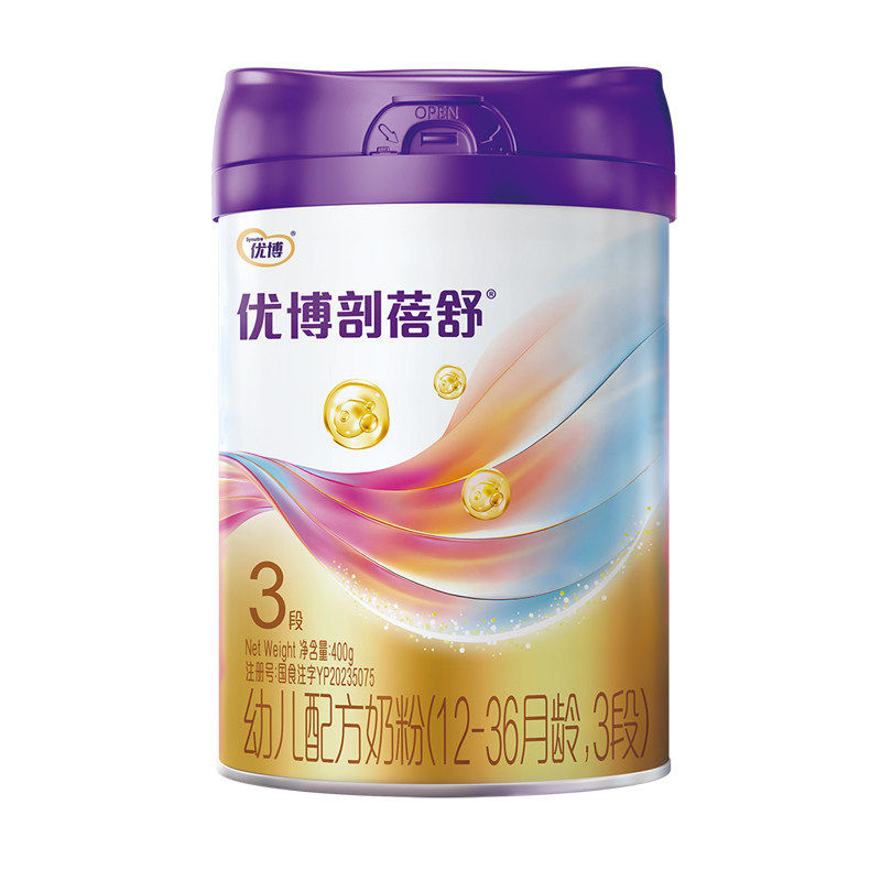 圣元优博剖蓓舒3段奶粉400g*6罐