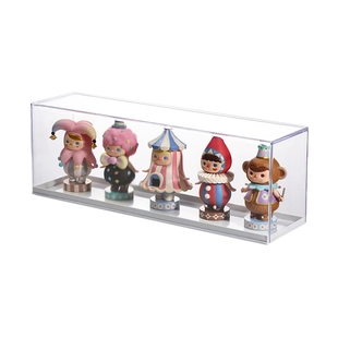 居家家手办展示盒盲盒公仔娃收纳展示架子透明防尘可叠加收纳盒
