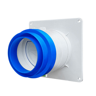 卫生间专用止回阀塑料换气扇排风管变径110pvc管圆形管道式止逆阀