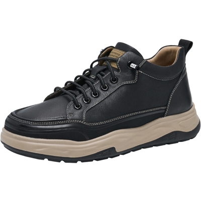 天美意男鞋休闲系带厚底