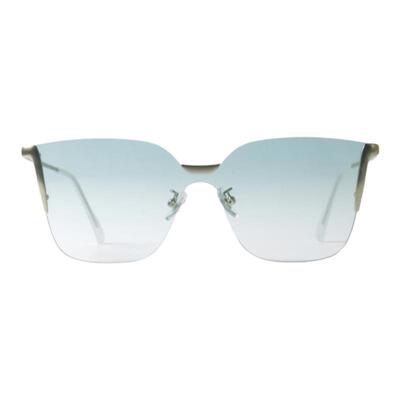 无框连体渐变色一片式小众墨镜