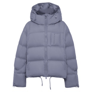 YAYA鸭鸭羽绒服女25秋冬新款小个子短款百搭黄色黑色90泡芙羽绒服