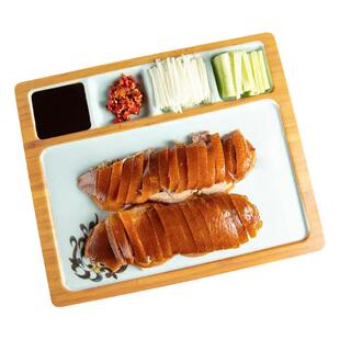密胺仿瓷烤鸭店专用盘餐厅京酱肉丝片皮鸭盘子餐具北京烤鸭盘商用