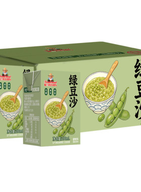 低糖绿豆沙植物饮料200ml整箱