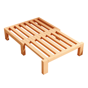 榉木实木沙发床小户型家用折叠床两用客厅榻榻米抽拉床单人伸缩床