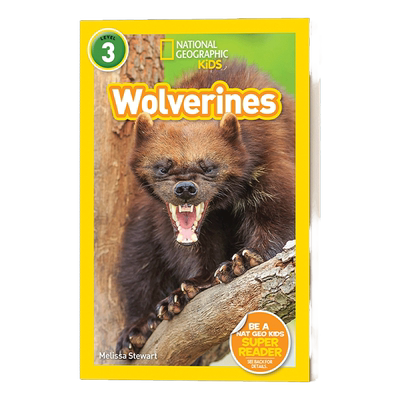 英文原版 NG Kids Readers L3 Wolverines 金刚狼 美国国家地理读本 英文版 进口英语原版书籍
