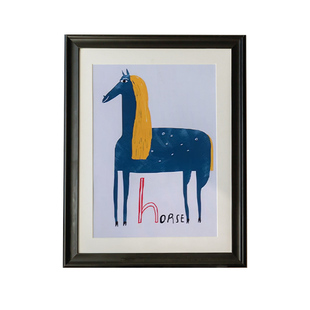 欧式实木装裱画框架挂墙A2复古原木相框4k8k书法海报a4纸油画拼图