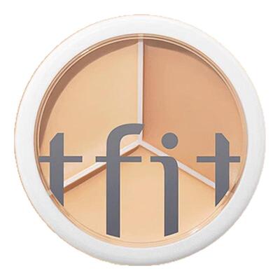 TFIT三色遮瑕膏遮痘印斑黑眼圈脸部遮瑕盘提亮泪沟tifit正品