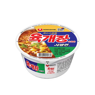 韩国进口农心辣牛肉味碗面86g辣泡菜味杯面泡面方便面 速食拉面