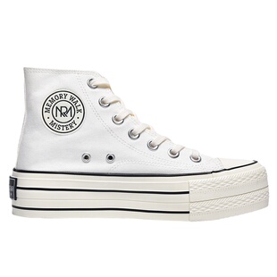 鞋有亿 2026春秋新款红色女鞋1970s高帮帆布鞋女厚底增高鞋子板鞋