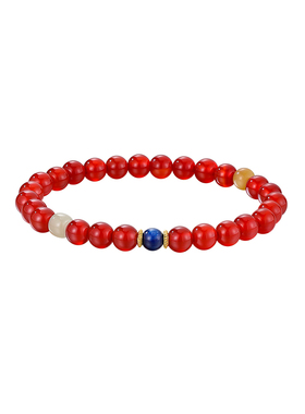 卡蒂罗红玛瑙守护手串925银新中式国风精致星云能量场手链礼物