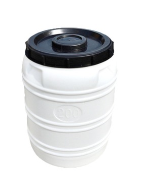 200升加厚塑料水桶带盖圆桶食品级储水桶白色家用大容量发酵胶桶
