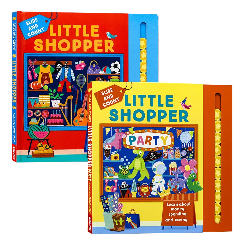 一起来购物吧/购物派对英文原版 Little Shopper party 儿童生活常识 亲子绘本读物 帮助孩子了解金钱消费和储蓄 进口童书 精装