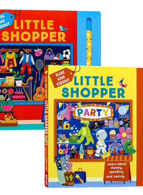 一起来购物吧/购物派对英文原版  Little Shopper party 儿童生活常识 亲子绘本读物 帮助孩子了解金钱消费和储蓄 进口童书 精装