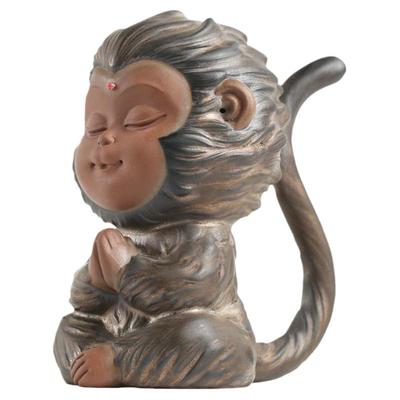 陶云尚鎏金釉手工可养茶宠摆件