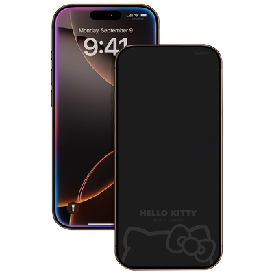 三丽鸥HelloKitty库洛米息影钢化膜适用于苹果iphone16promax全屏膜15promax手机防爆膜iPhone14高清玻璃贴膜
