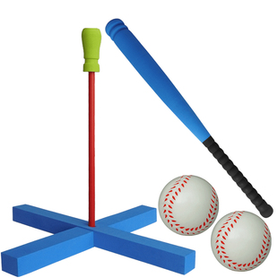 棒球单人训练器儿童打击座支架装备软式橡胶道具玩具垒球棒球棍棒