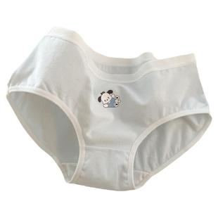 内裤女生5条A类棉纯棉裆学生少女高中生三角裤日系卡通可爱蓝白