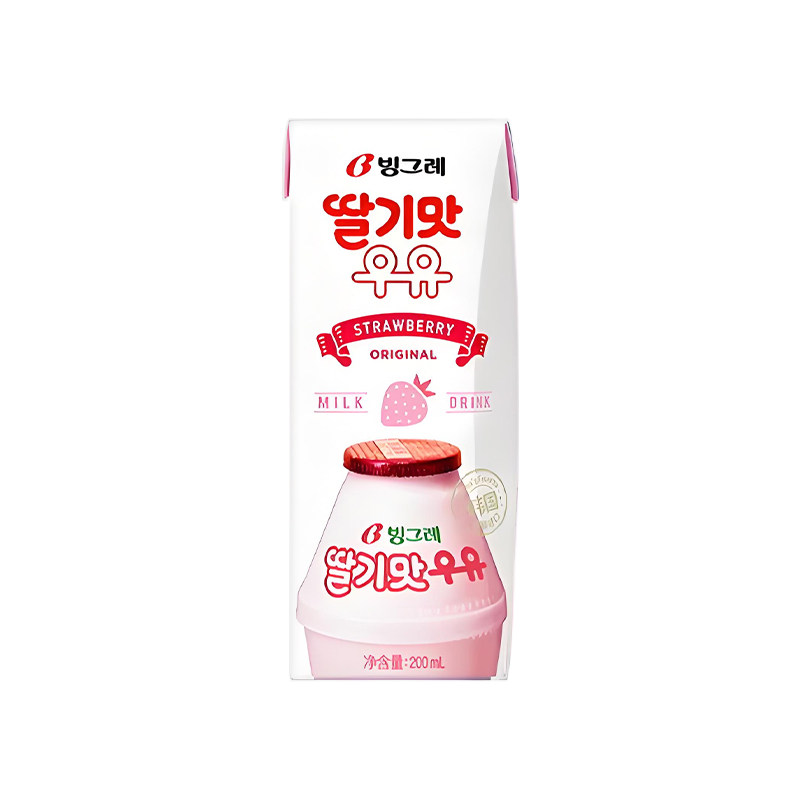 宾格瑞200ml韩国果味牛奶饮料