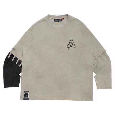 【正版授权】Underverse联名吉考斯工业仿蜡染可拆卸设计长袖T恤