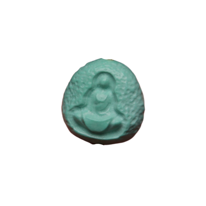 优化高瓷绿松石无相佛背云吊坠蒙松散珠手串手持菩提108diy配饰