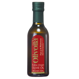 欧丽薇兰红标特级初榨橄榄油250ml瓶装小规格家用食用油烹饪炒菜