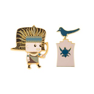 良渚博物院冰箱贴文创可爱金属磁贴中国风纪念品卡通儿童开学礼物