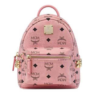 [送女友]【新年礼物】MCM STARK超迷你桃花粉双肩包斜挎背包通勤