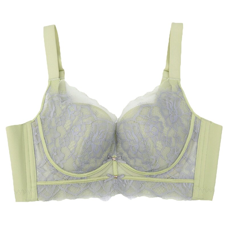 媛柔内衣女无钢圈薄款聚拢收副乳调整型无磁过安检文胸罩3365B杯