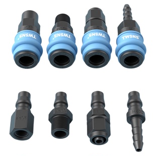 TWSNS台匠山耐斯气动塑钢c式气管快速接头圆三通空压机自锁快插