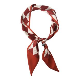 中古复古风编发缎面小丝巾发带发饰 港风减齡新年兔耳朵发箍飘带