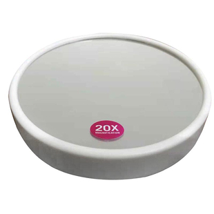 20倍15倍 12倍放大化妆镜子双吸盘便携式随身携带用 出口精品正品