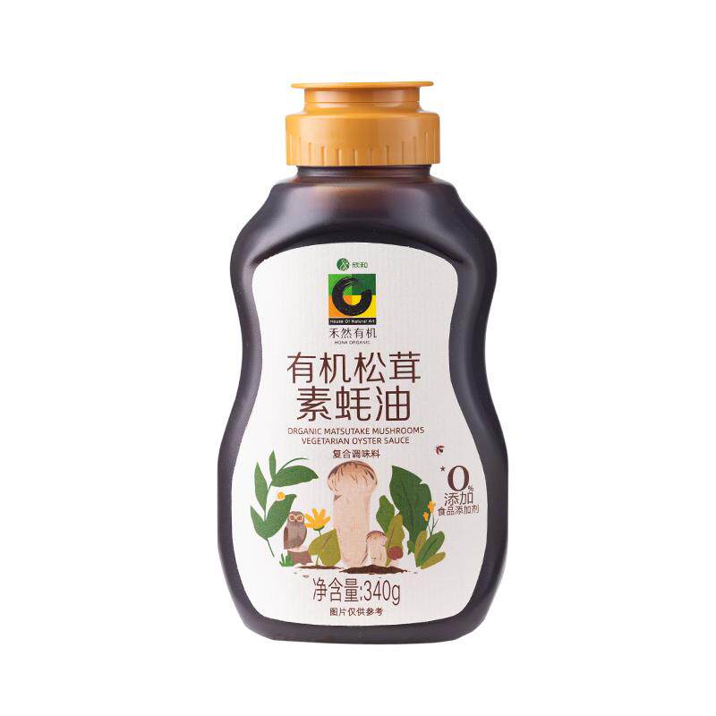 禾然有机松茸素蚝油340g 鲜蚝油
