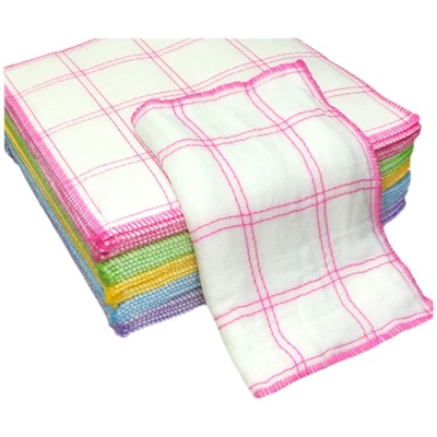 加厚10层格子洗碗布抹布乐洁雅