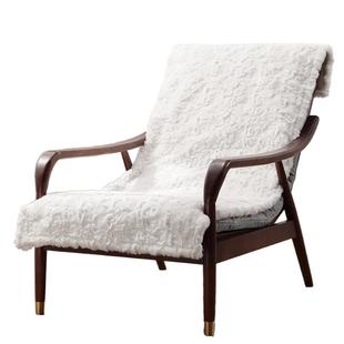 毛绒四季单人沙发盖布沙发垫躺椅连体座椅垫脚踏垫子防滑单个坐垫