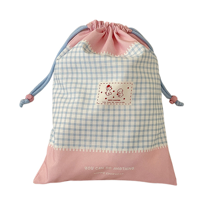 收纳袋抽绳束口行李箱旅行内衣内裤毛巾衣物整理吹风机布袋防尘包