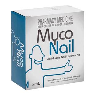 新西兰药房MYCONAIL罗霉乐灰指甲套装阿莫罗芬擦剂抗真菌甲癣5ML