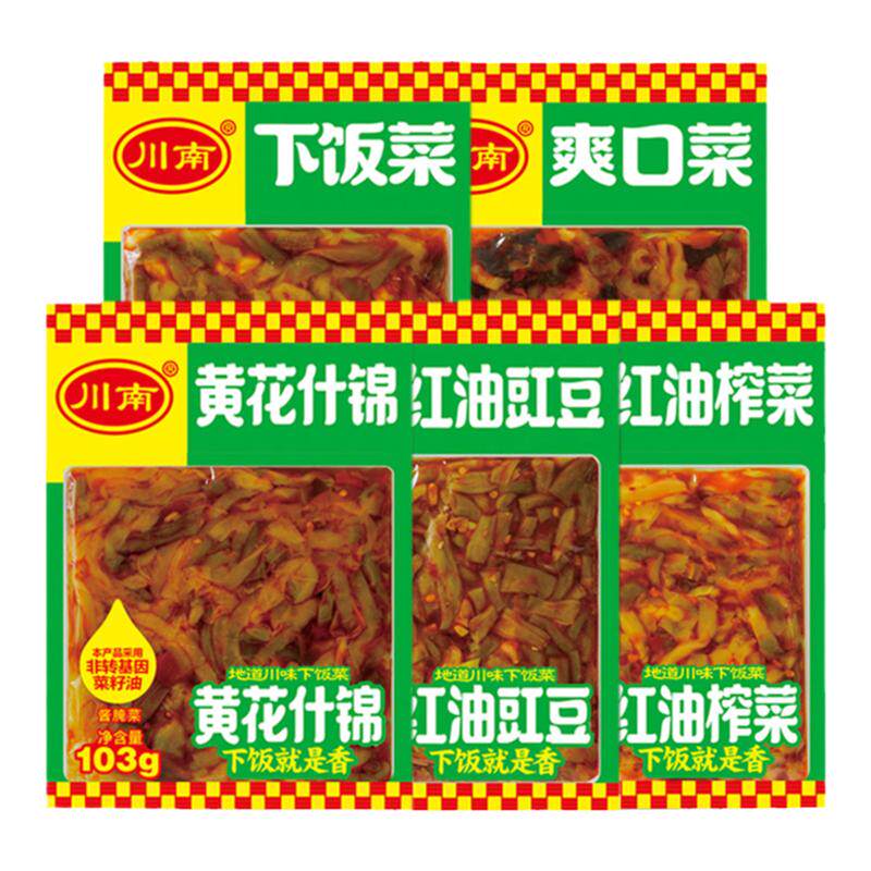 川南黄花什锦红油四川豇豆下饭菜