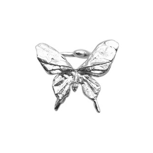 WIZARDLAB原创设计丨“刘JHHHHHH” 联名款 纯银折纸蝴蝶肌理戒指