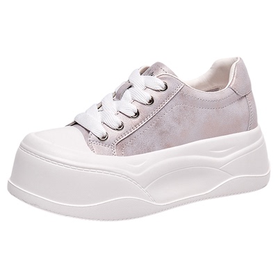 Lee Cooper厚底增高小白鞋女款2026新款春季轻便时尚百搭休闲板鞋