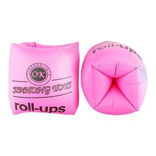 游泳圈手臂水袖大人儿童双气囊加厚浮圈泳袖充气袖套浮力救生圈