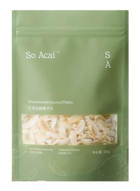 soacai海南特产椰子片酸奶碗配料