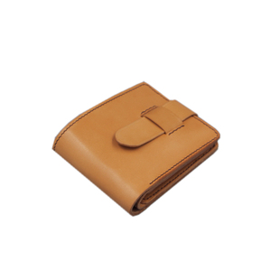 手工缝制 皮具 枥木胺 头层牛皮 复古 短款 钱包 财布 养牛