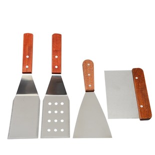 不锈钢料理铲铁板烧牛排扒铲披比萨生煎铲煎饼铲子压铲手抓饼工具